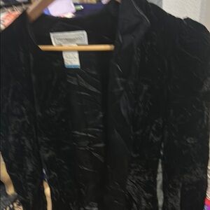 Black Crushed Velvet Jacket